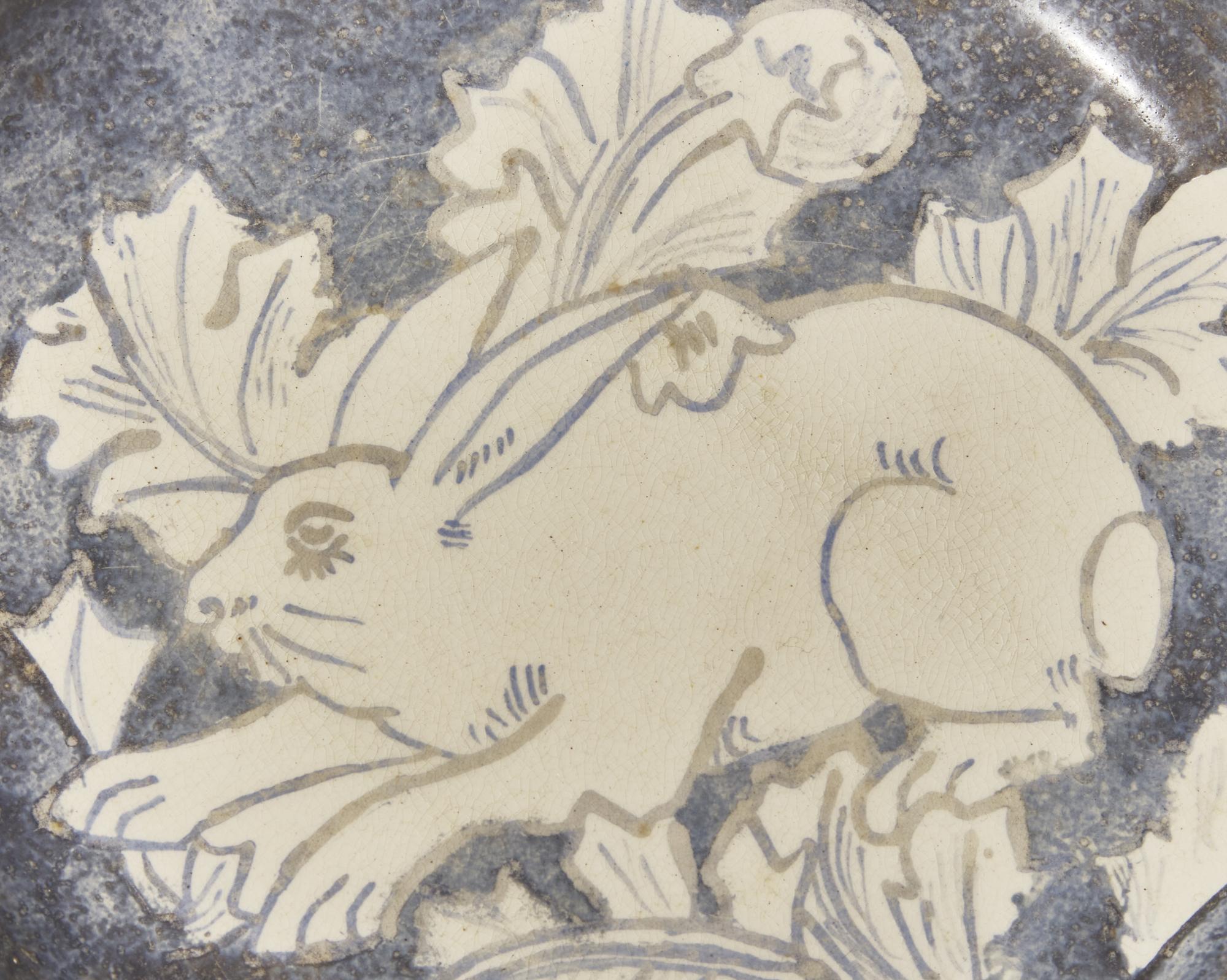 A Wedgwood Painted Stoneware Dish