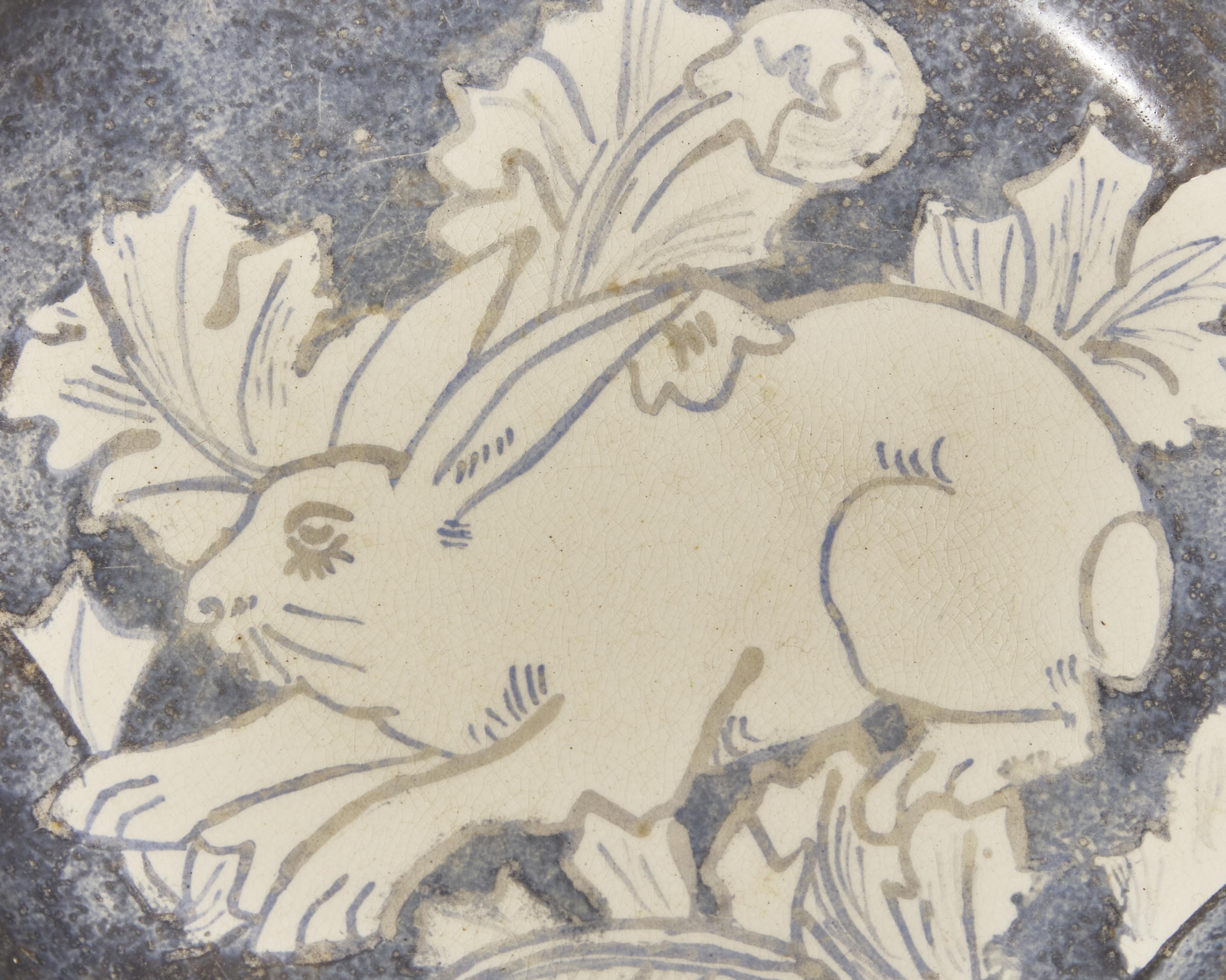 A Wedgwood Painted Stoneware Dish
