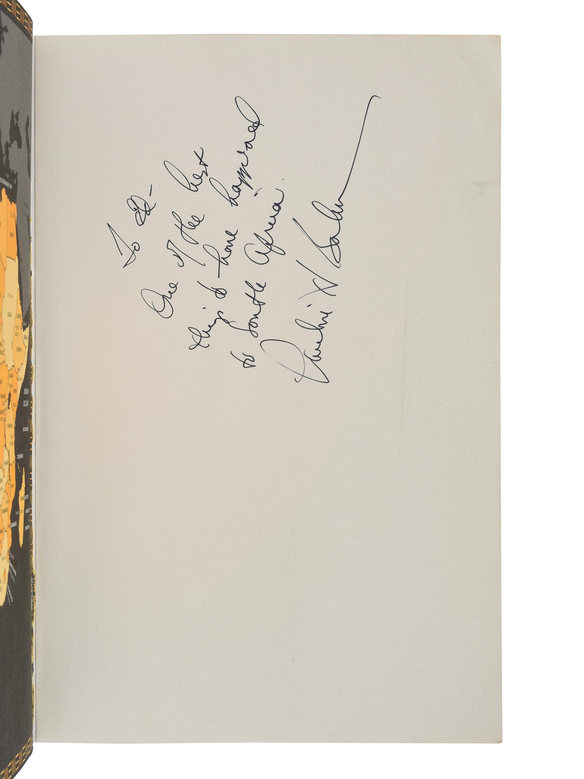 [PERKINS, Edward Joseph (1928-2020)]. [POLITICS]. A group of 9 works related to African Politics, many signed or inscribed to Perkins, including: