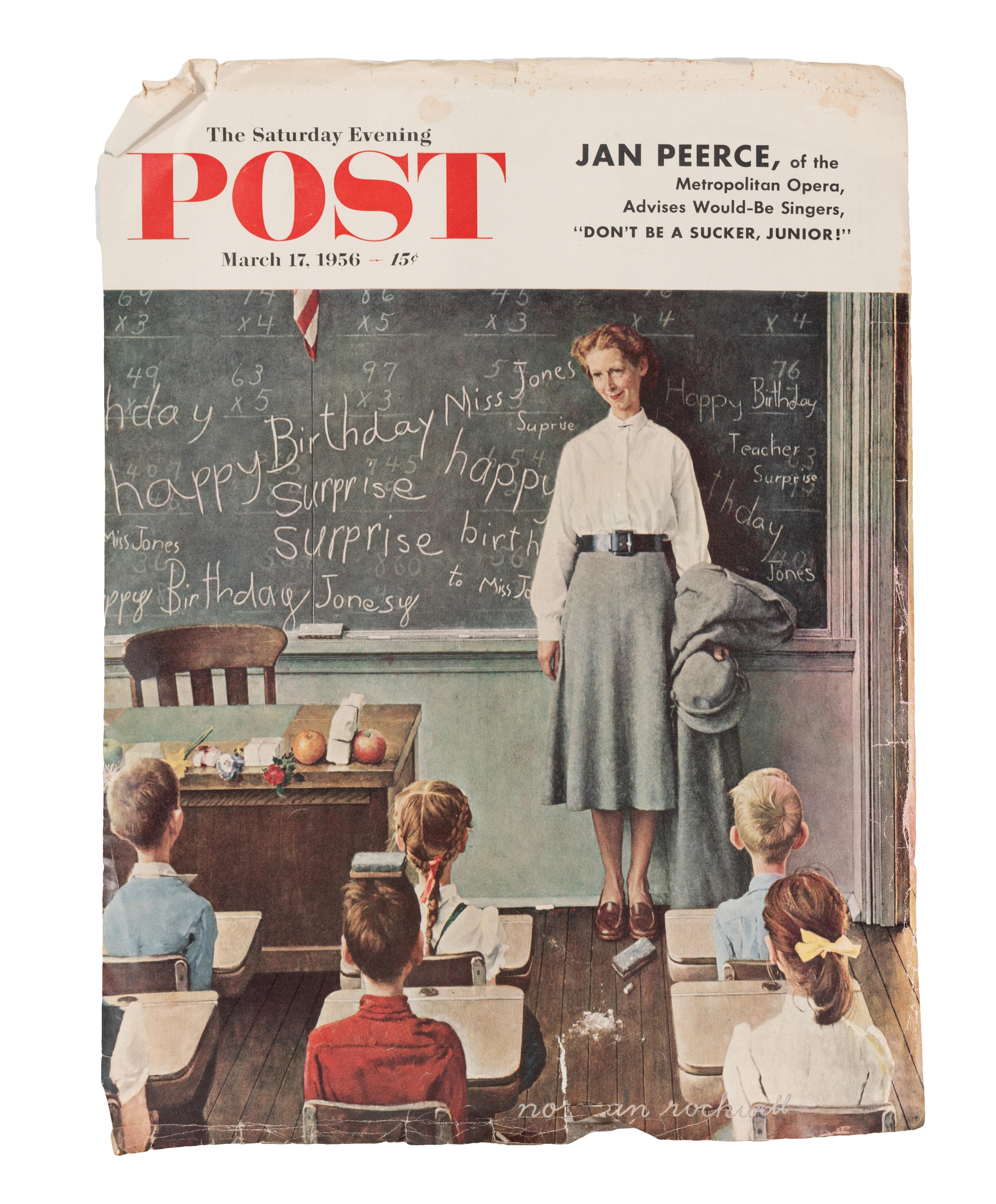 Norman Rockwell (American, 1894-1978) — Study for Happy Birthday Miss Jones