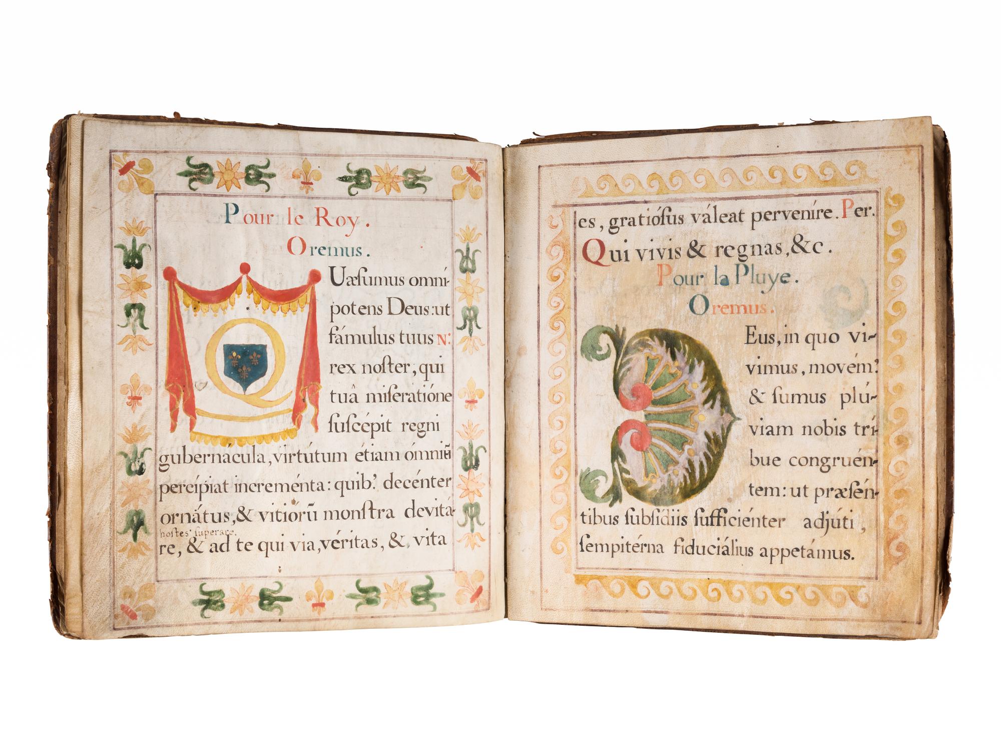[BOOK OF HOURS]. A Decorated Prayer Book. (France: Second half of the 17th century or later).