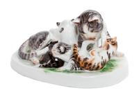 A Meissen Porcelain Figural Group Width 12 inches. — 19TH/20TH CENTURY