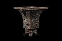 A Japanese Bronze Flower Vase