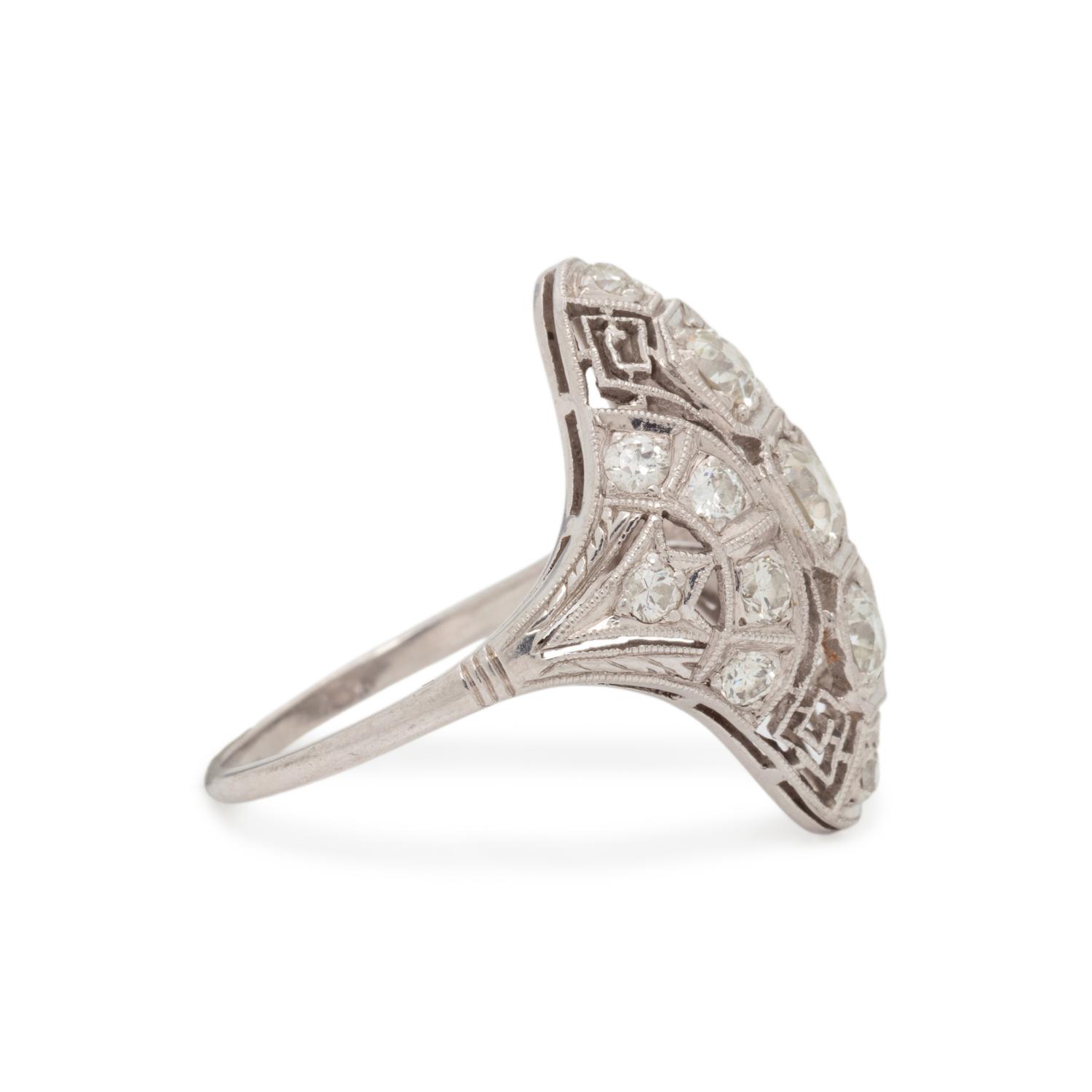 ART DECO, DIAMOND RING