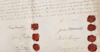 [NEW YORK] -- LIVINGSTON, Philip (1716-1778). Manuscript indentures, comprising: