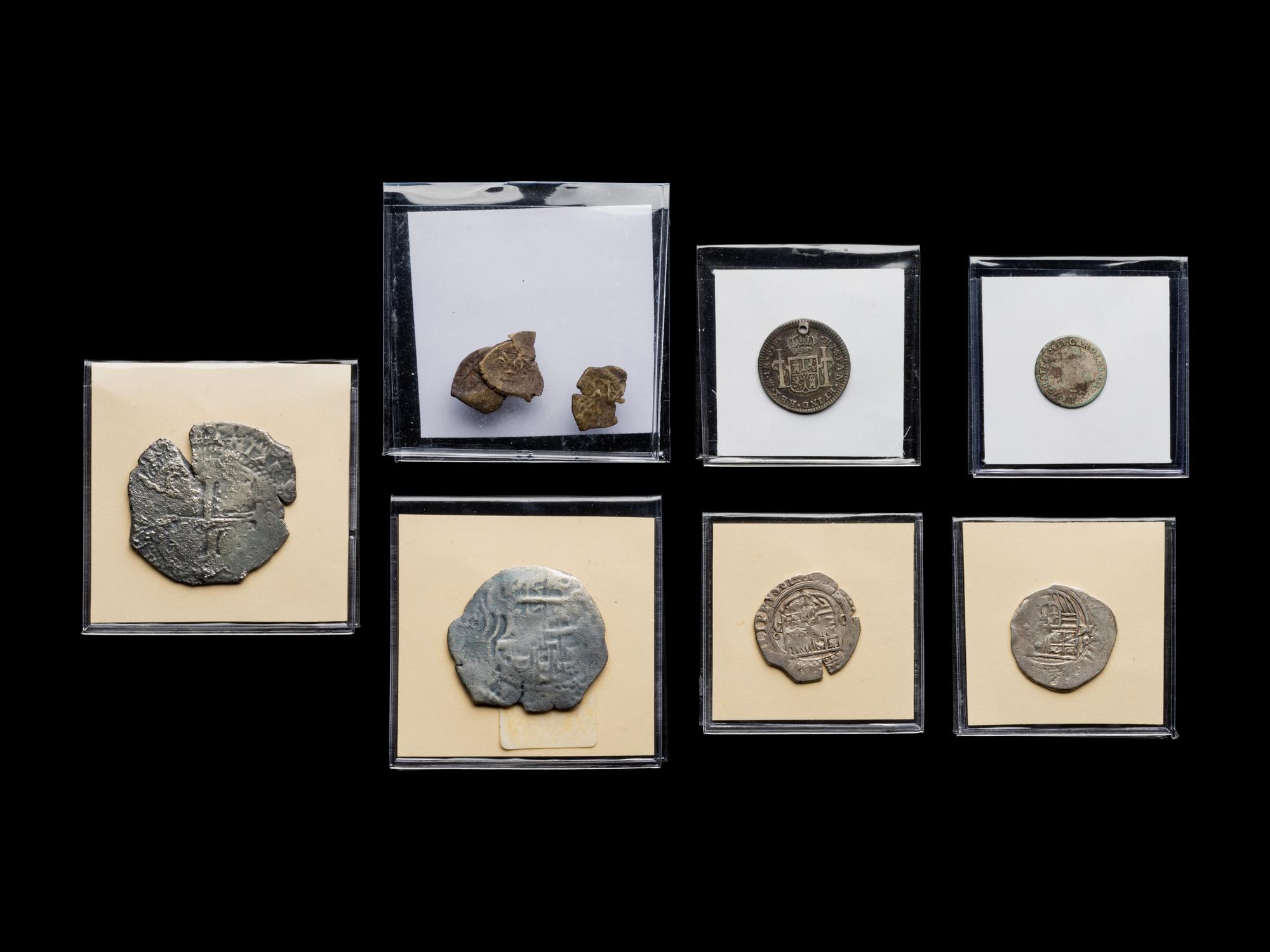 [SPAINISH EMPIRE] A Collection of Nine Silver Coins