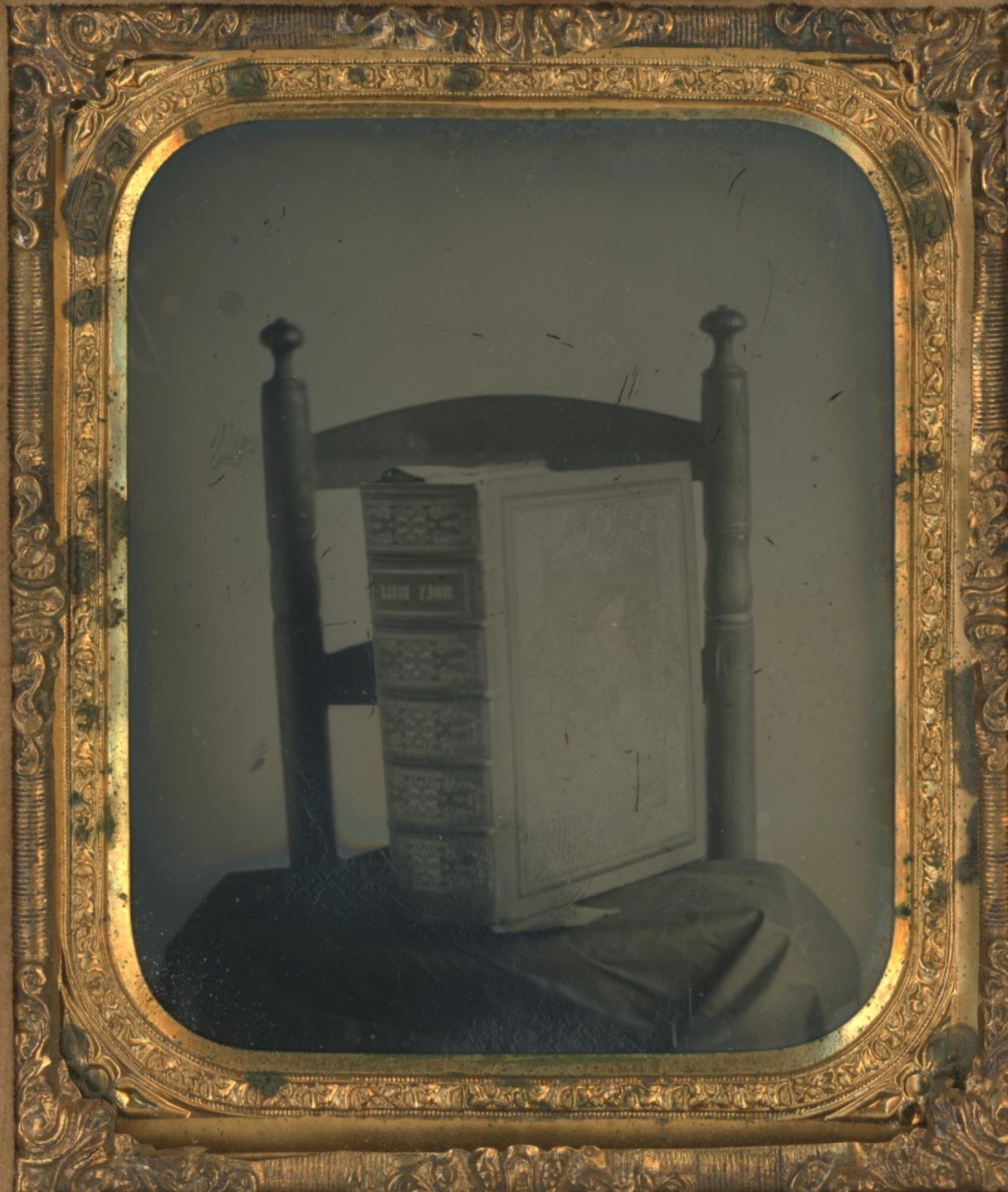 [Tintype] Holy Bible Still Life, Neff's Patent Plate