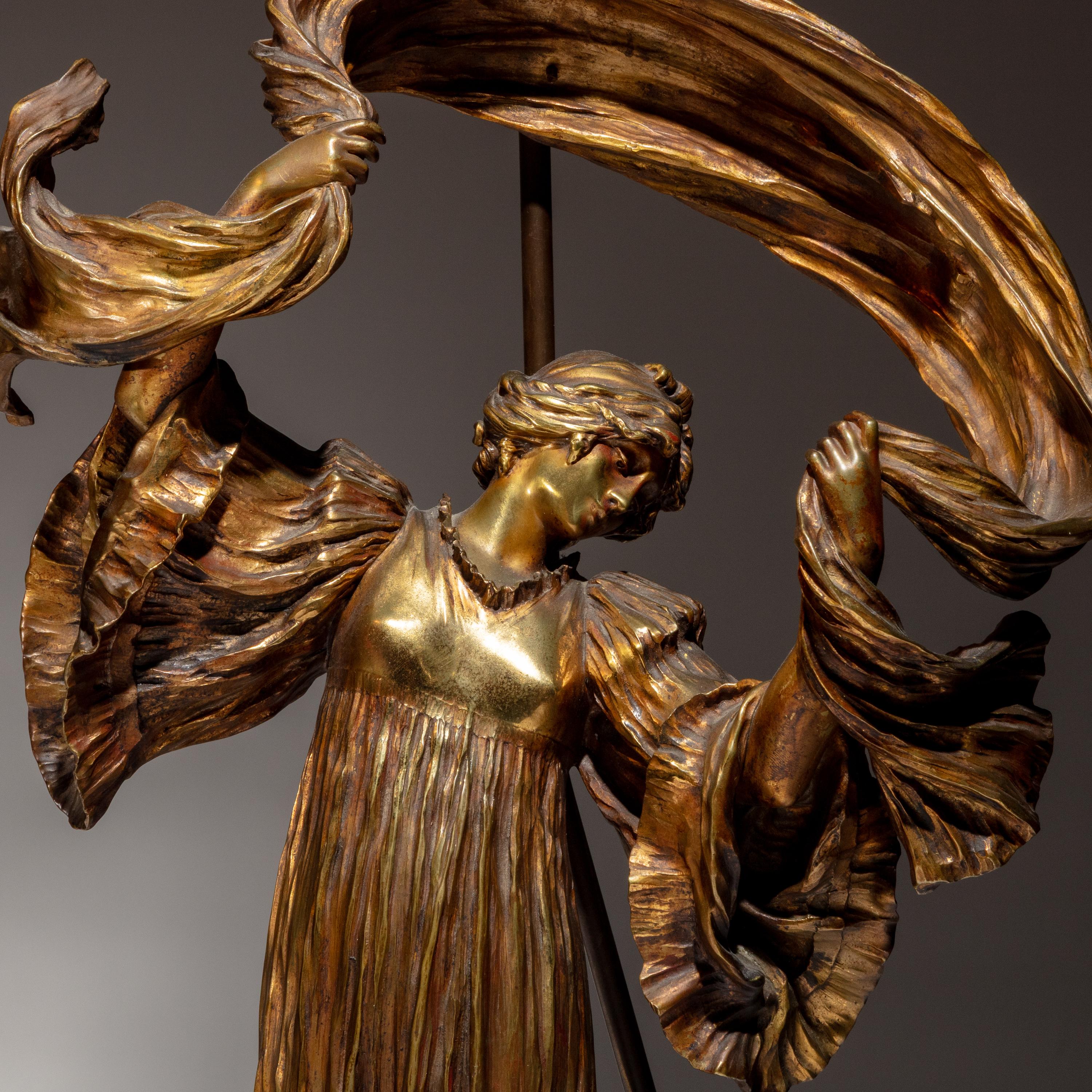 Agathon Léonard (French, 1841–1923) — Two Works: Danseuse a L'Echarpe and La Danse du Tambourin, Tete Penchee a Droite
