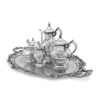 An American Silver Five-Piece Tea and Coffee Service