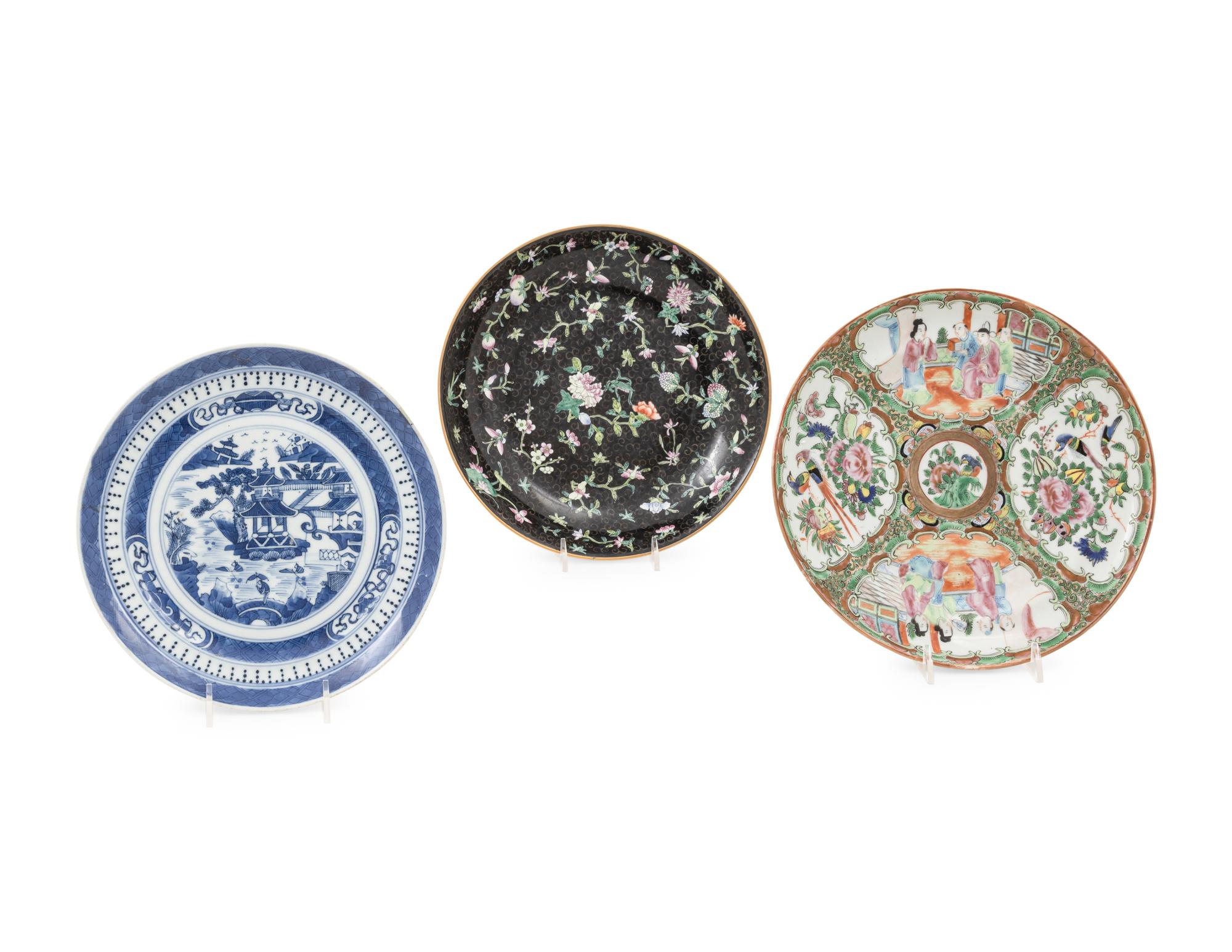 Five Chinese Porcelain Plates