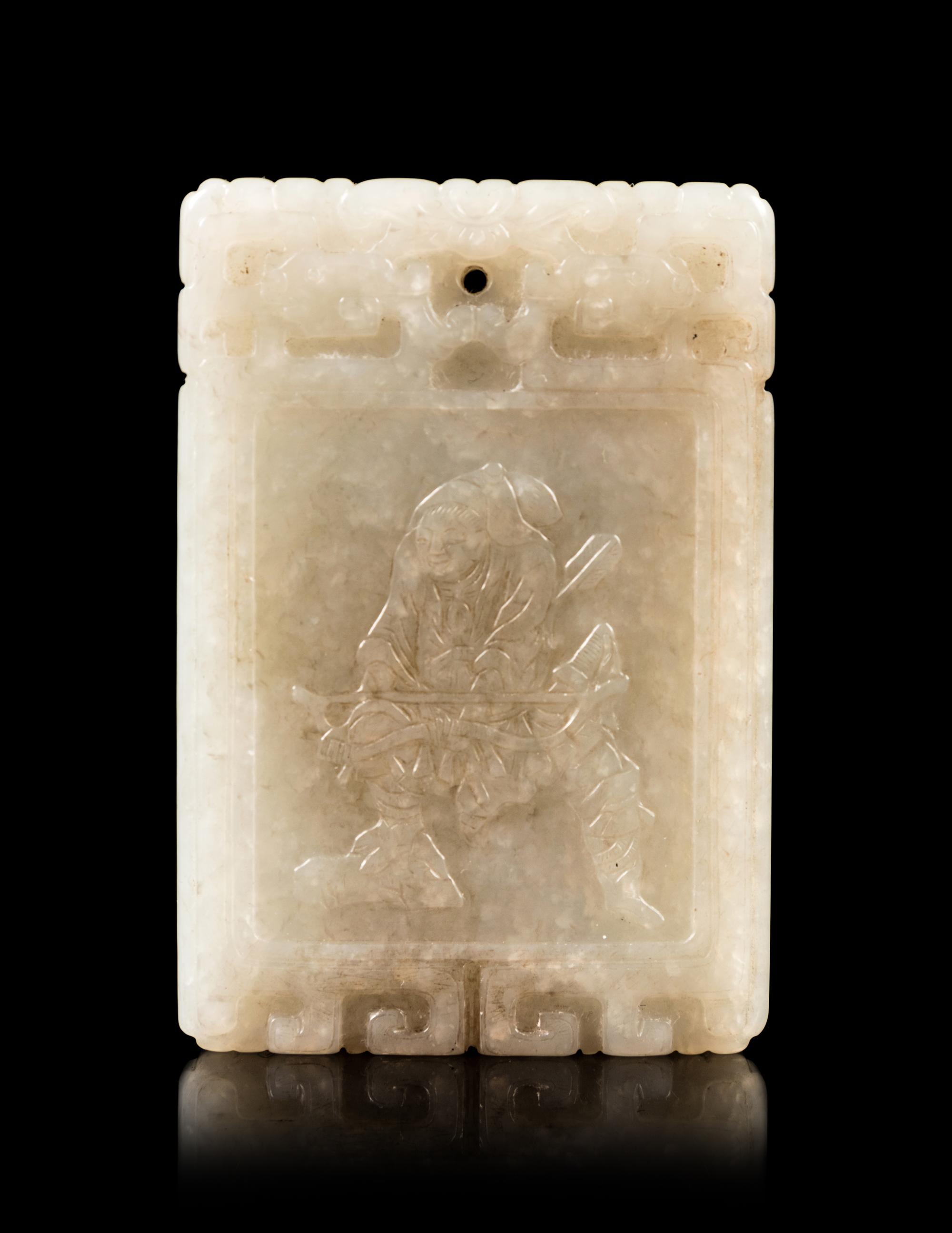 A Pale Celadon Jade Pendant