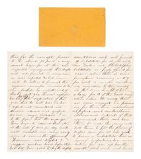 [CIVIL WAR]. Letter with details on the draft & substitution of immigrant and Black soldiers. 1863.