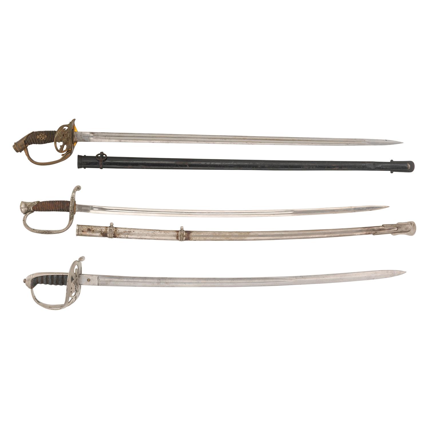 Lot of 3 European Swords
