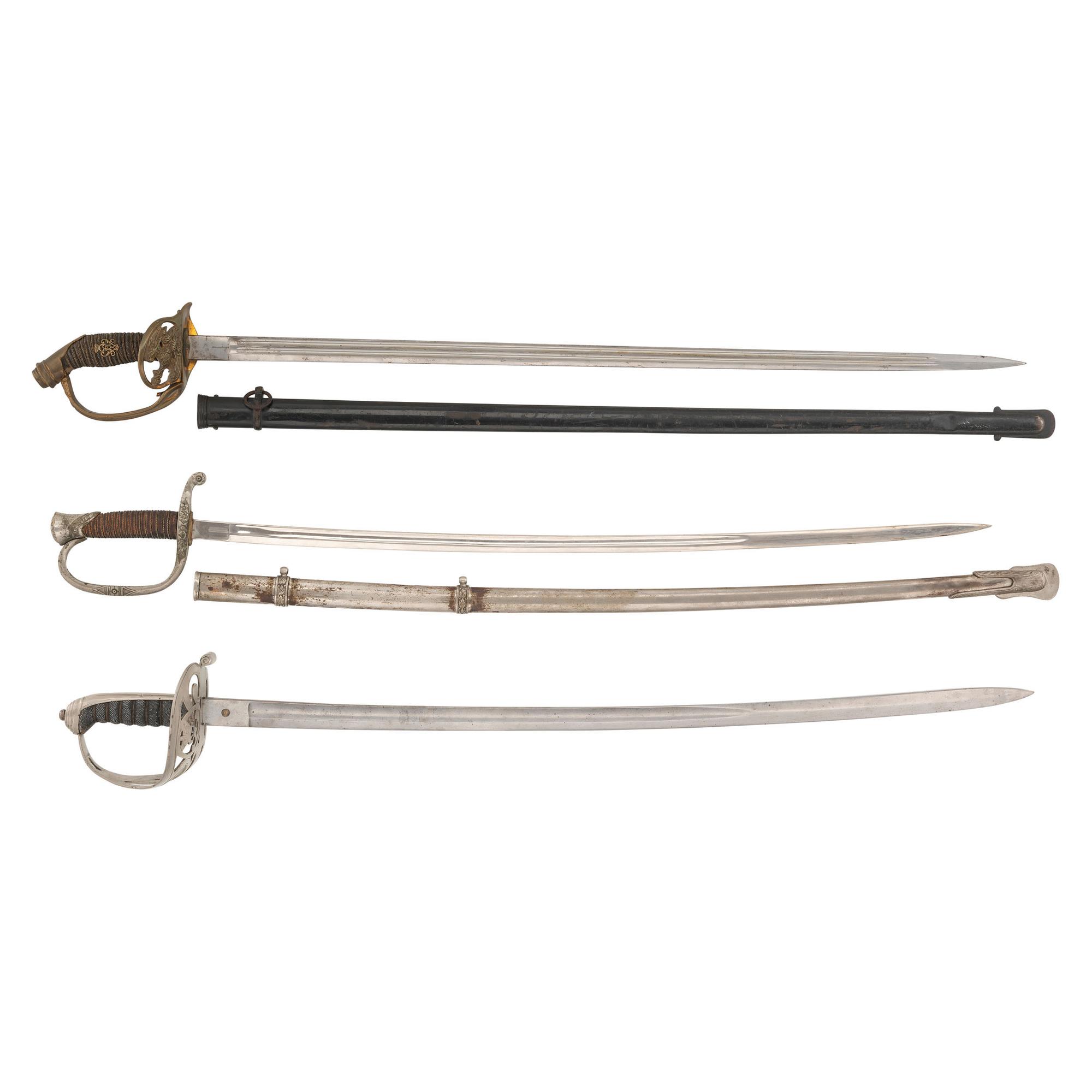 Lot of 3 European Swords