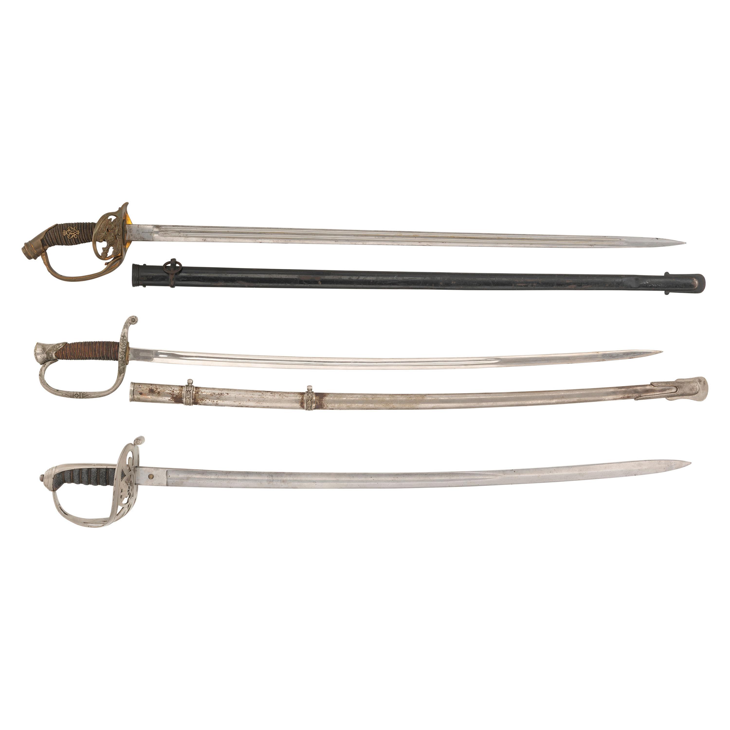Lot of 3 European Swords