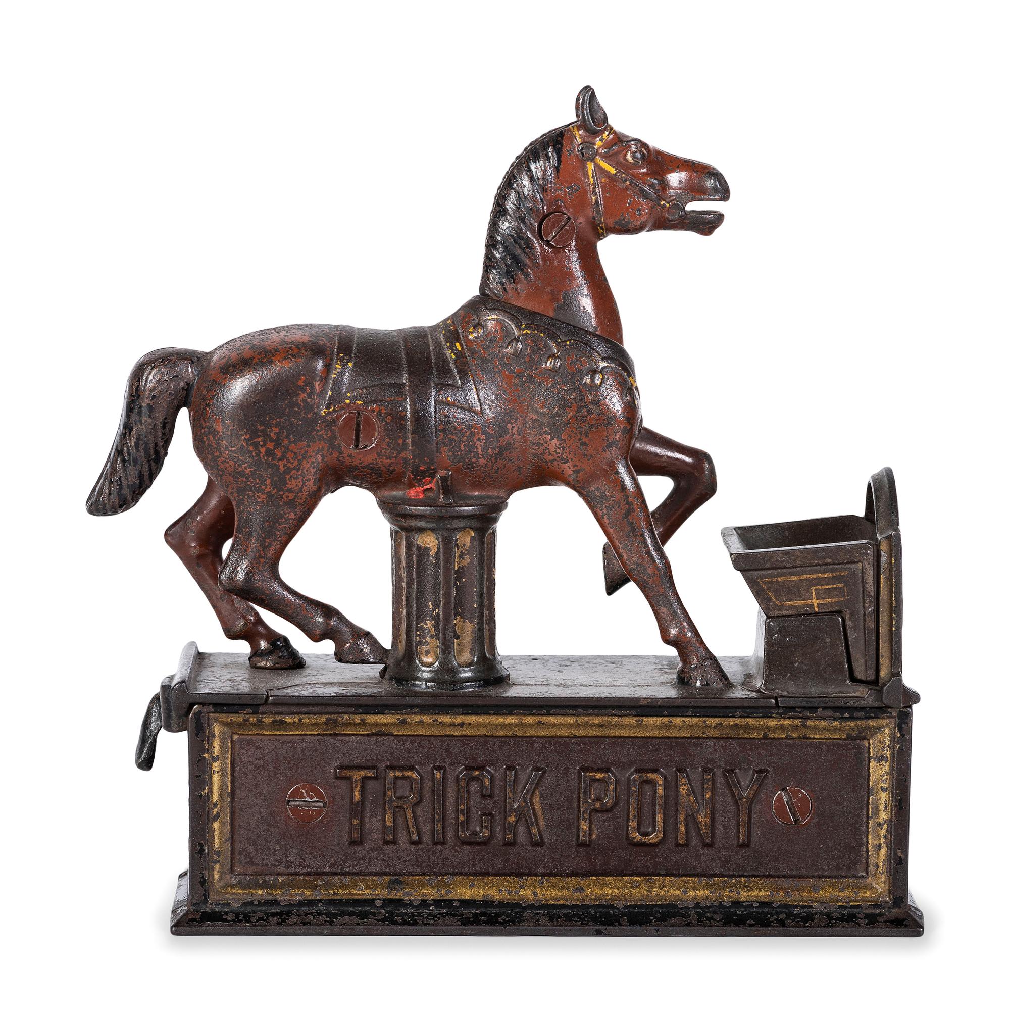 A 'Trick Pony' Cast Iron Mechanical Bank