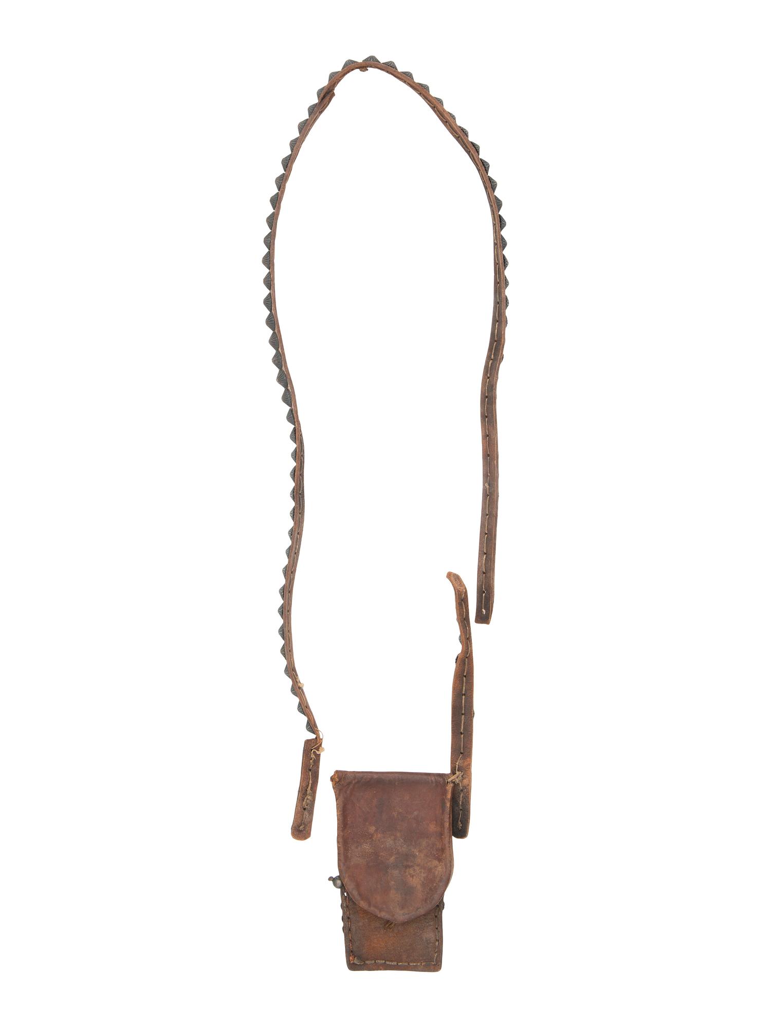 Navajo Bandolier Bag, with Silver Buttons, Collected by Hoffman Birney (1891-1958)