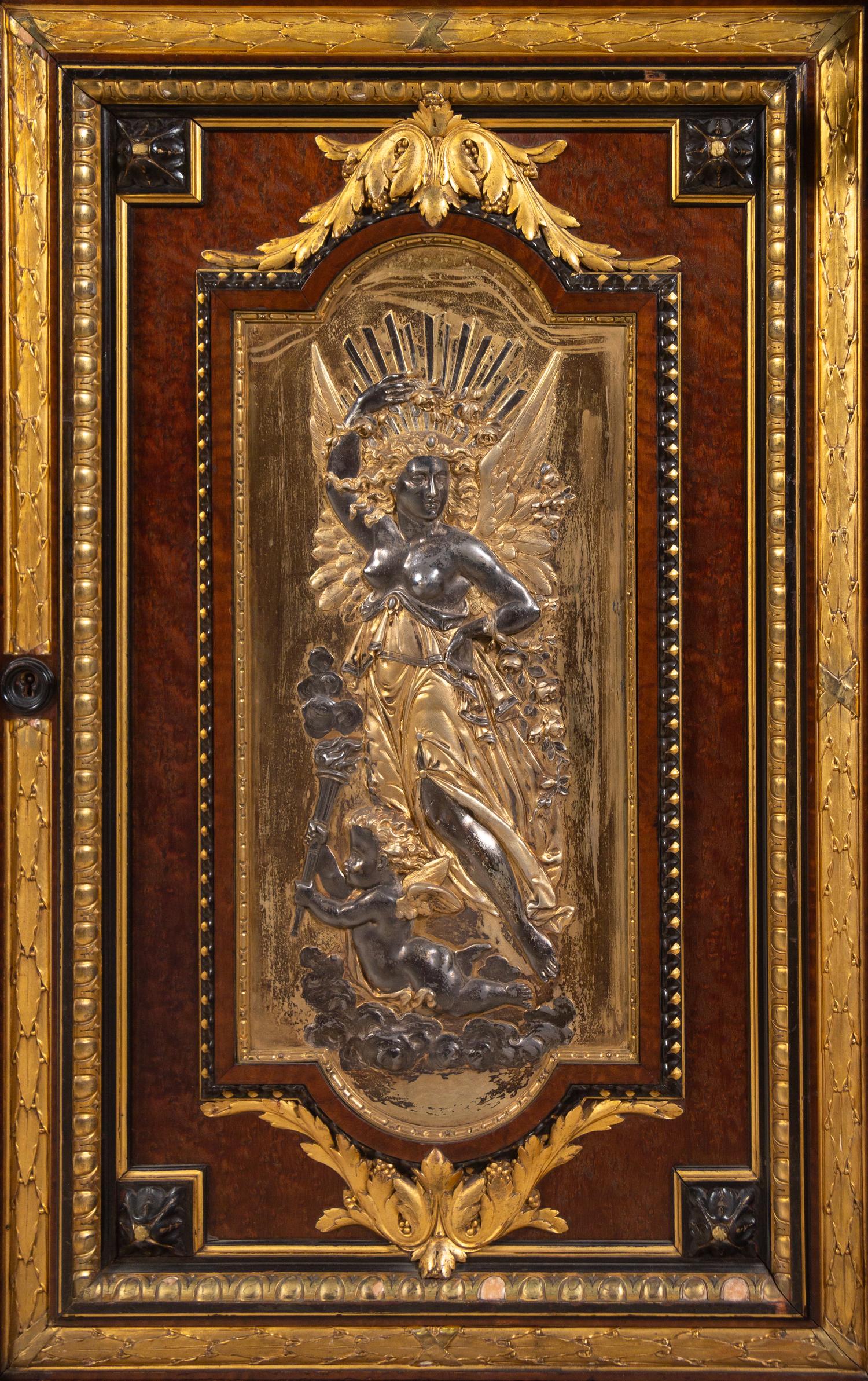 A Gilt Bronze Mounted Marble-Top Sideboard