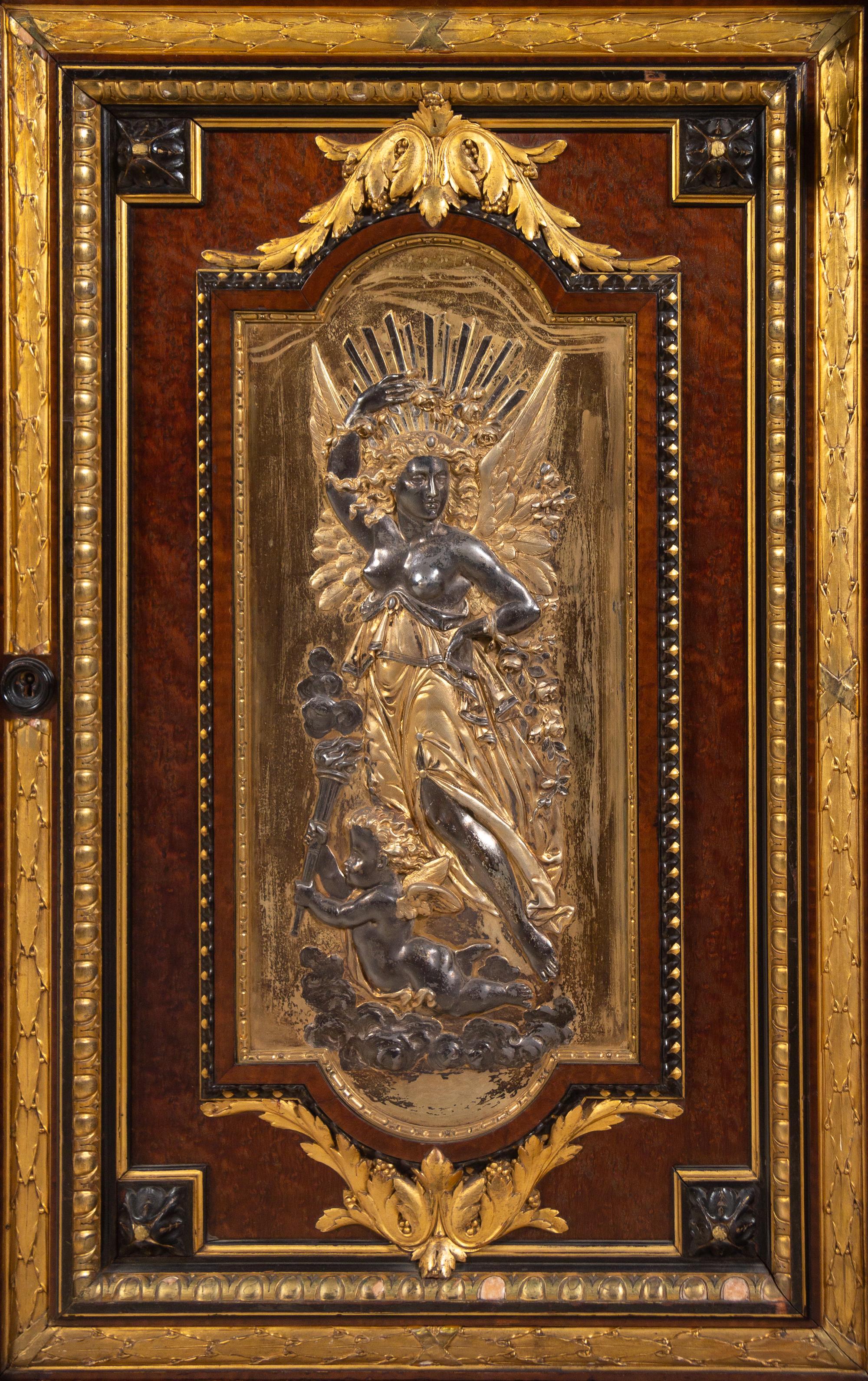 A Gilt Bronze Mounted Marble-Top Sideboard