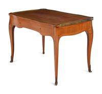 A Louis XV Style Satinwood Writing Table