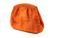 Nancy Gonzalez Orange Crocodile Leather Purse, 1980-90s