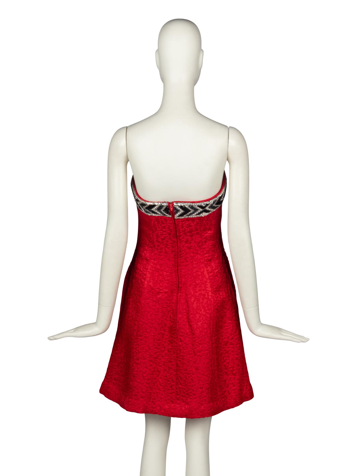 Bob Mackie Brocade Cocktail Dress, 1980s