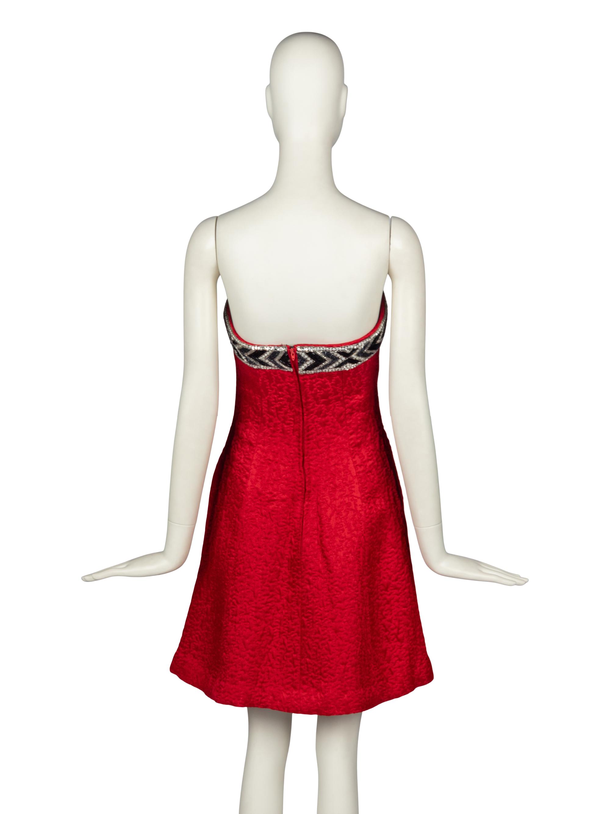 Bob Mackie Brocade Cocktail Dress, 1980s