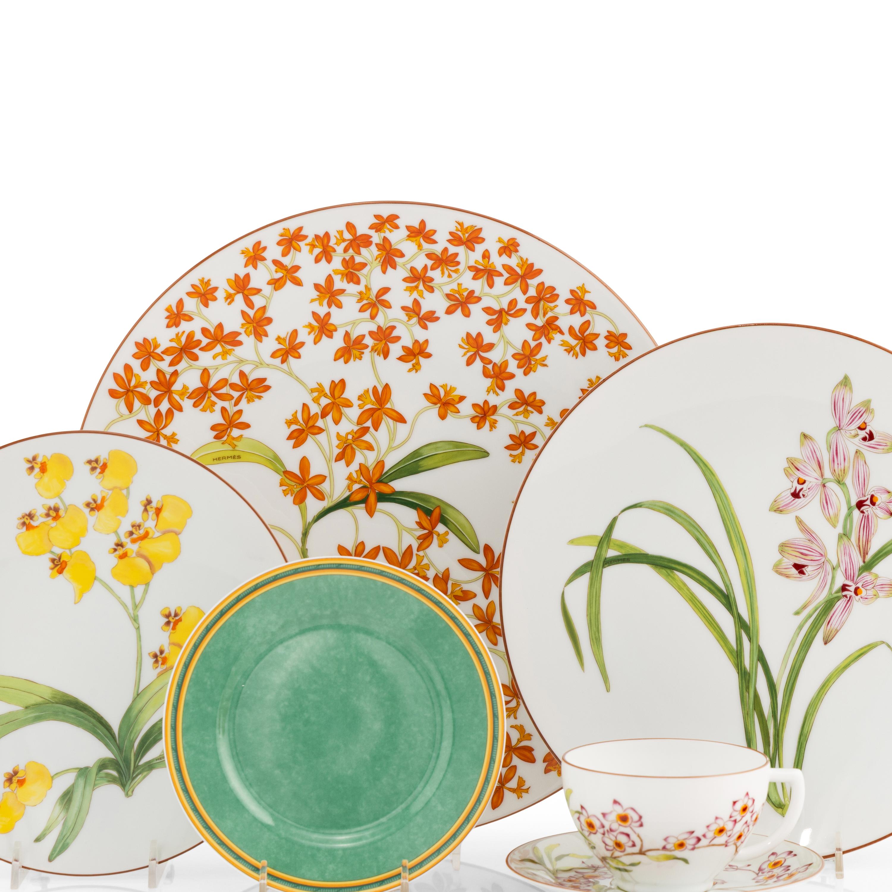 A Group of Hermès Porcelain Table Articles
