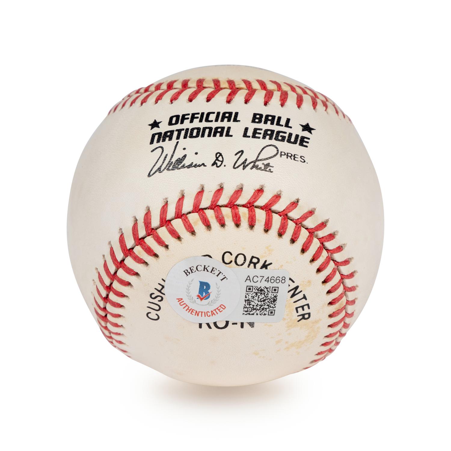 A Sandy Koufax Single Signed Autograph Baseball (Beckett Authentication Services Letter)