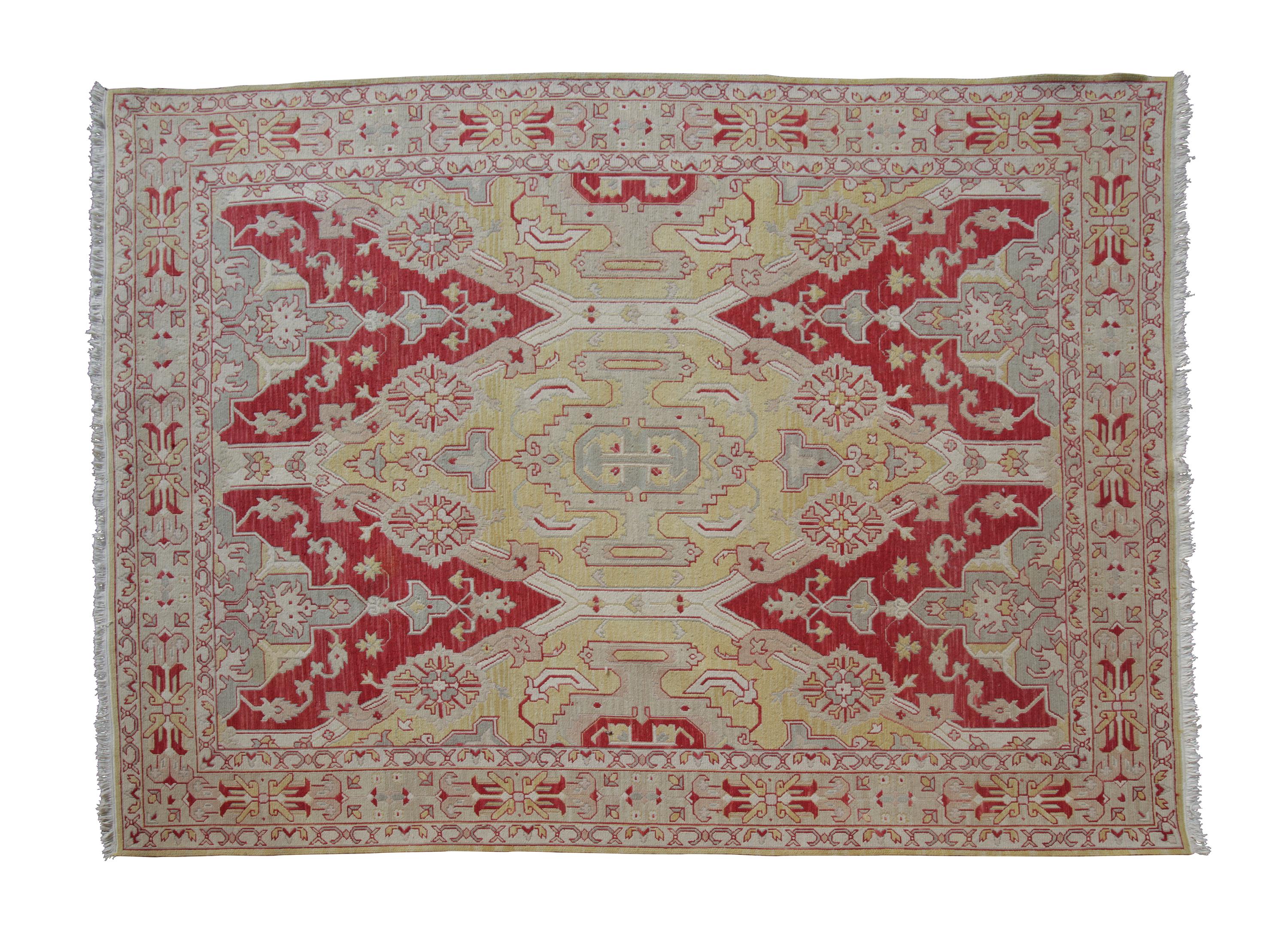 A Persian Style Flat Woven Rug 10 feet x 7 1/4 feet. — 20TH CENTURY