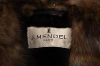 J. Mendel Coat With Sable Fur Trim and Sheared Mink Lining