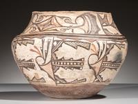Zuni Polychrome Pottery Olla