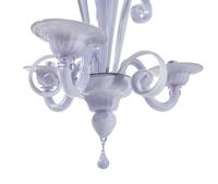 A Murano White Glass Chandelier