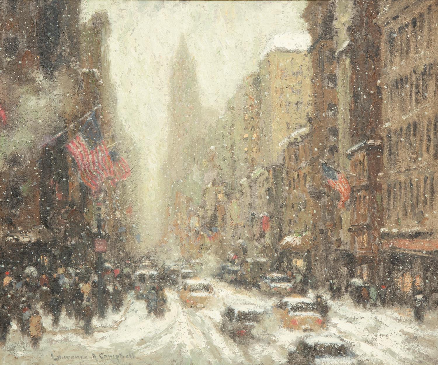 Winter in the City, Lower Broadway, New York