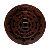 A Pair of George III-Style Satinwood-Inlaid Mahogany Cutlery Urns
