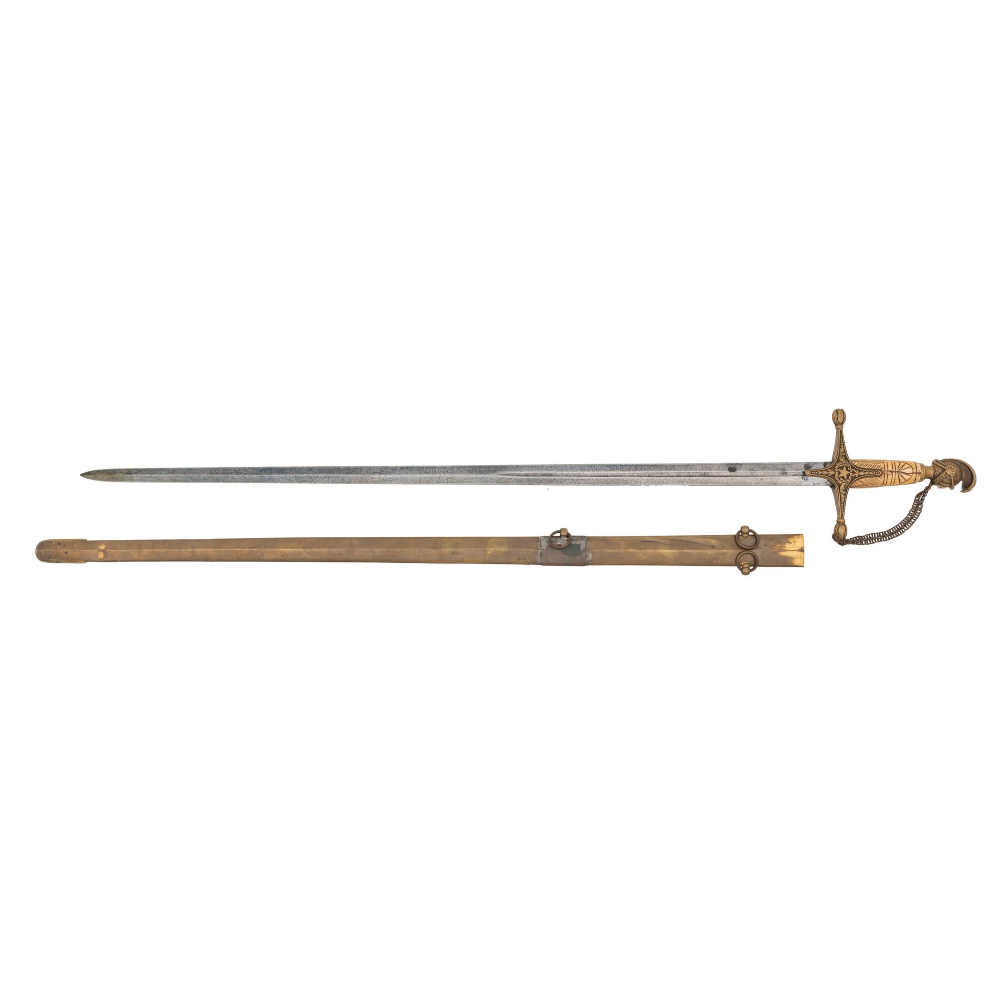 Ames Knight's Head Militia Officer's Sword