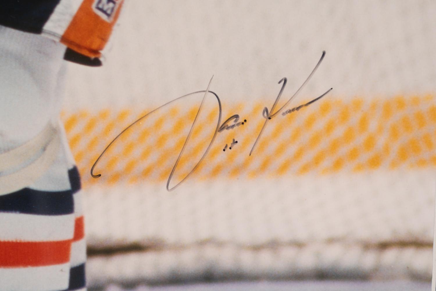 A Group of Hockey Hall of Fame Signed Autographs Featuring Wayne Gretzky and Mario Lemieux