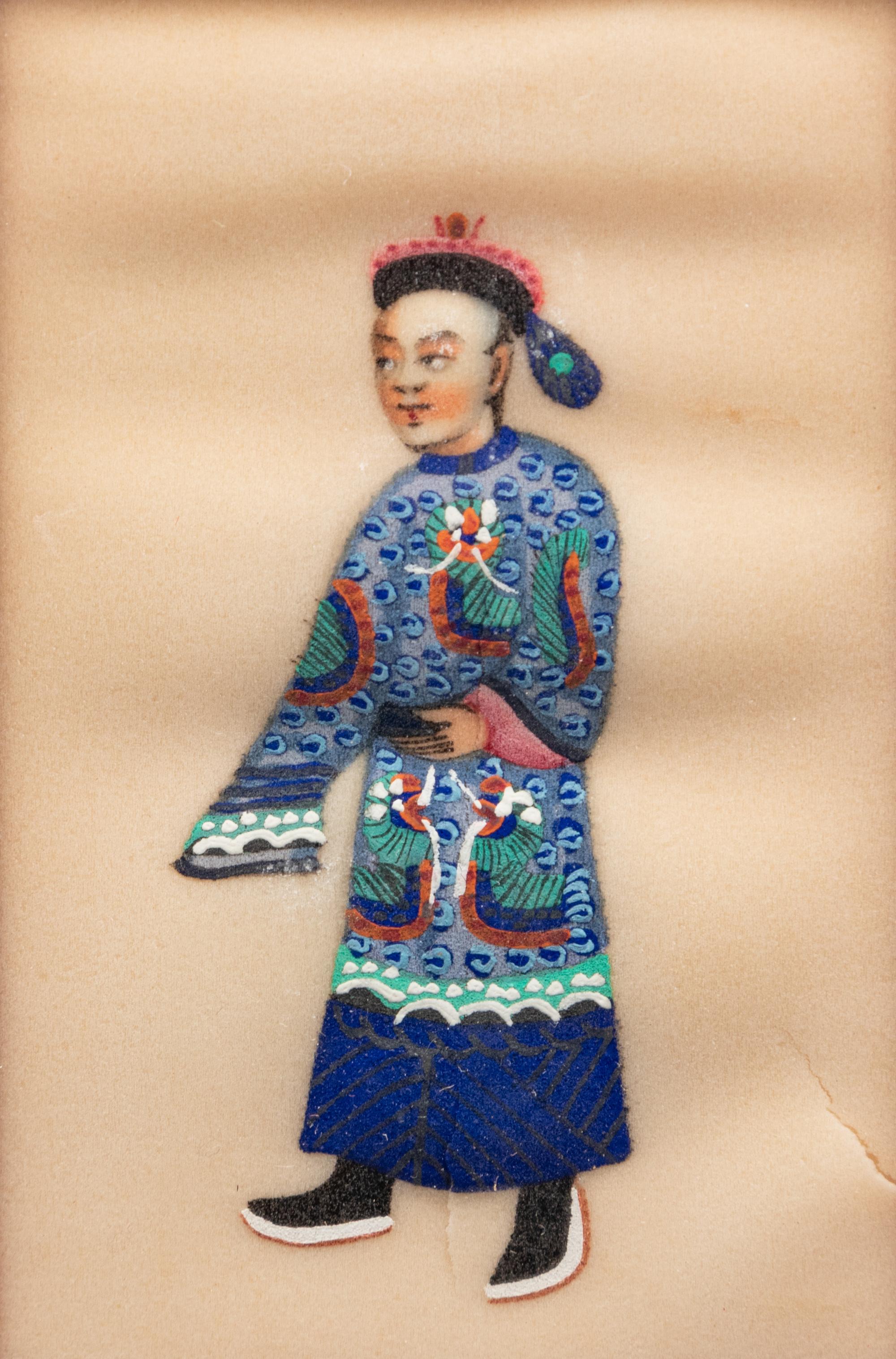Eight Chinese Export Pith Paintings