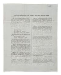 [SLAVERY & ABOLITION]. GARRISON, William Lloyd (1805-1879). Great Meeting in Faneuil Hall, for the abolition of Slavery in the District of Columbia. Boston: N.p., 1842. Postmarked Boston, 1842.