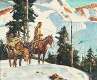 Western Snow Scene , 1949