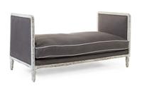 A Louis XVI Style Painted Daybed Height 30 1/4 x width 59 1/2 x depth 28 1/2 inches. — 19TH CENTURY
