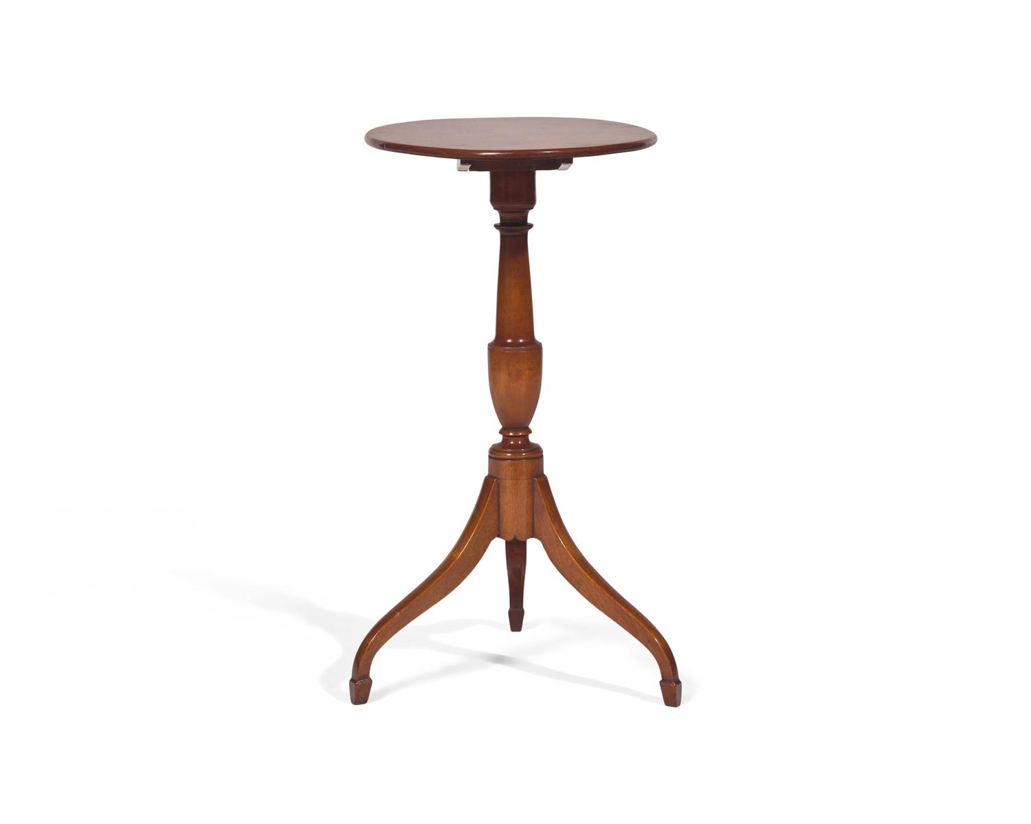 A Federal Cherry Tilt-Top Candlestand