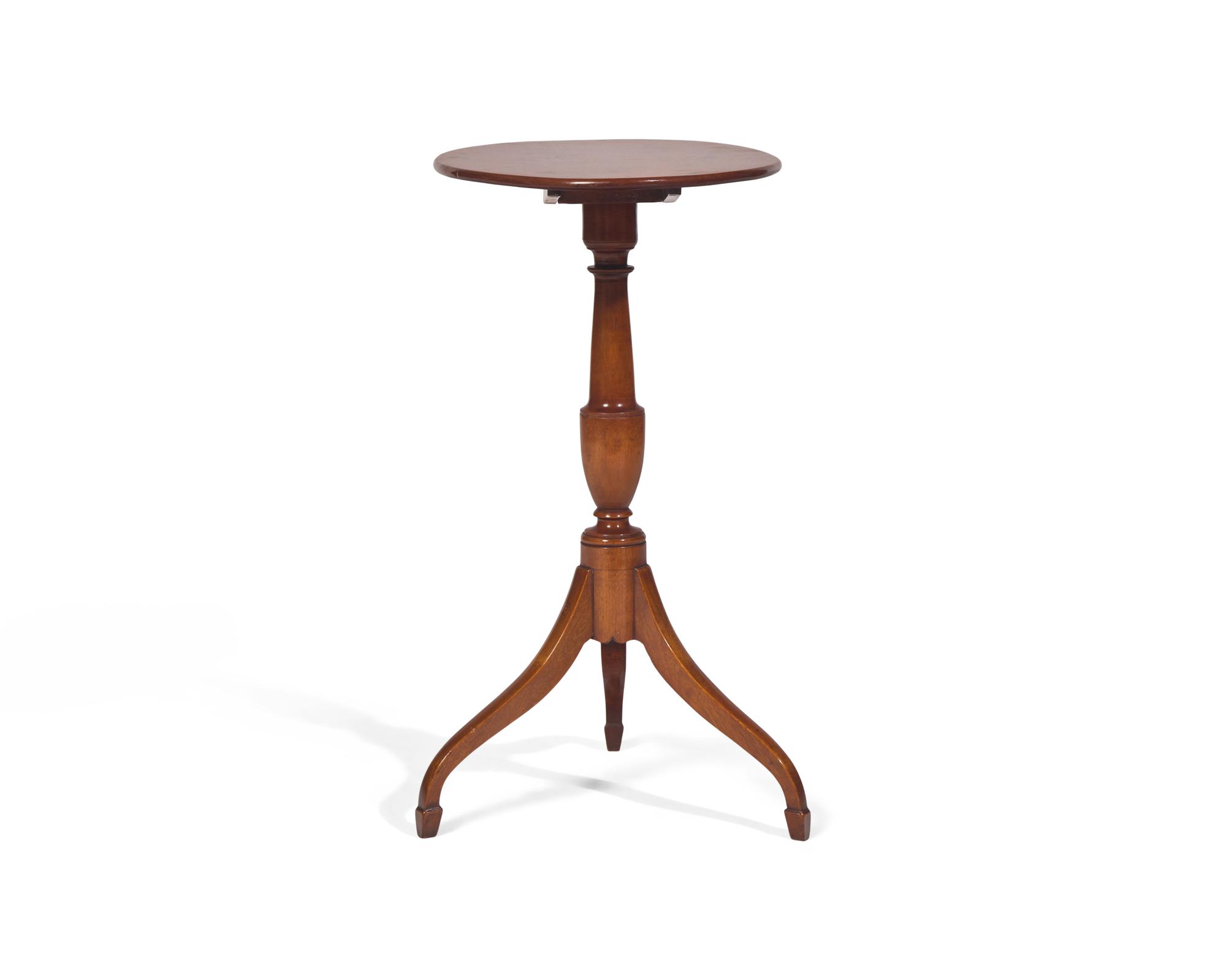 A Federal Cherry Tilt-Top Candlestand