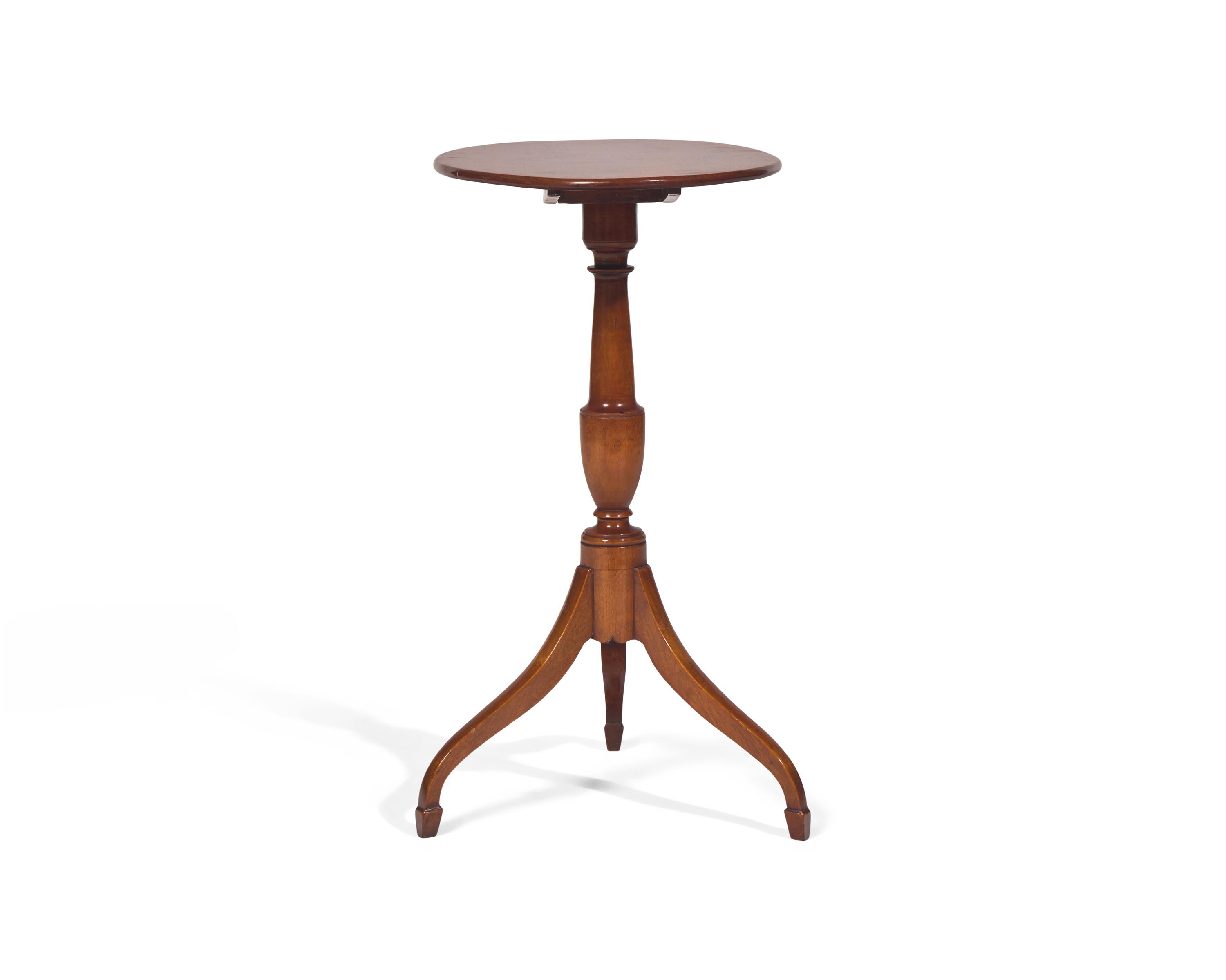 A Federal Cherry Tilt-Top Candlestand