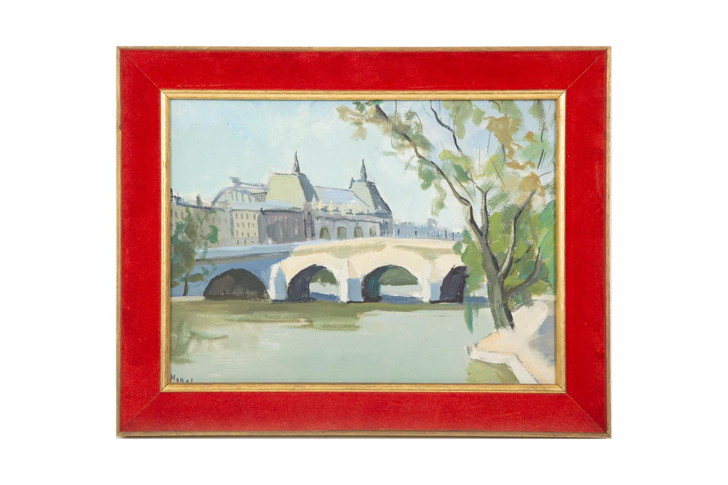 Eighteen Parisian Street Scene Paintings