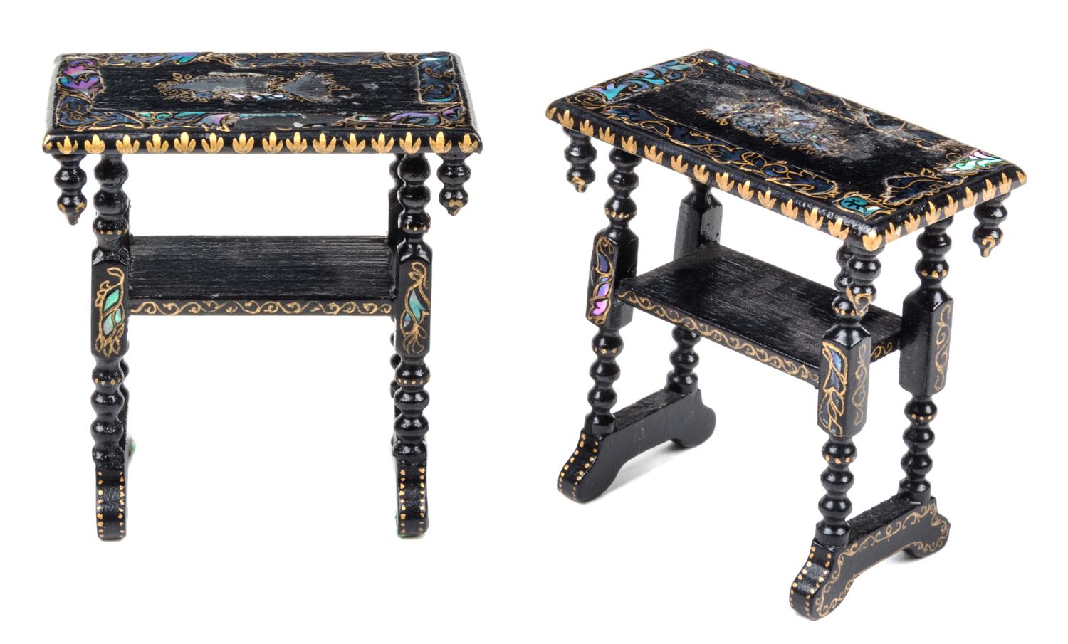A Pair of William and Mary Style Side Tables — K. Ketcham, 1977