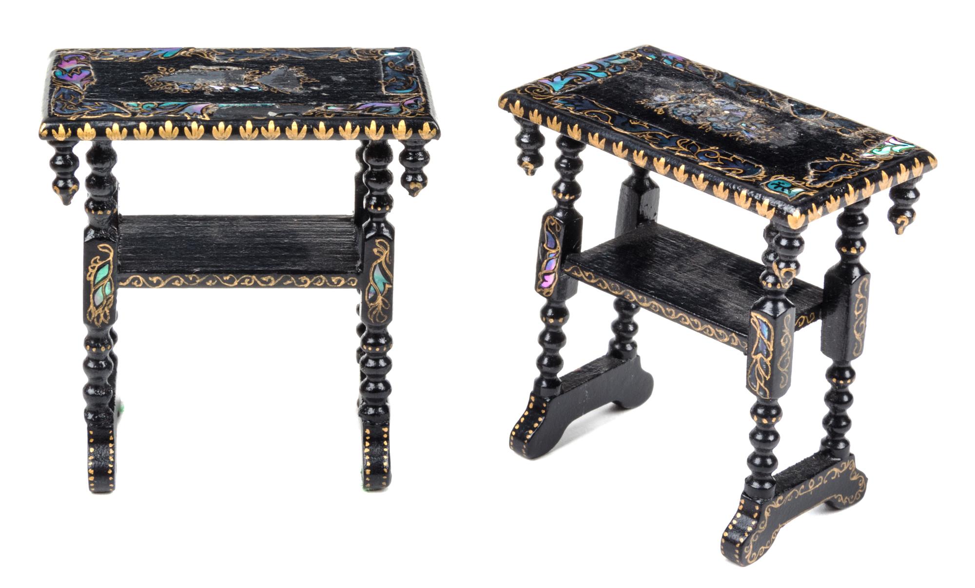 A Pair of William and Mary Style Side Tables — K. Ketcham, 1977
