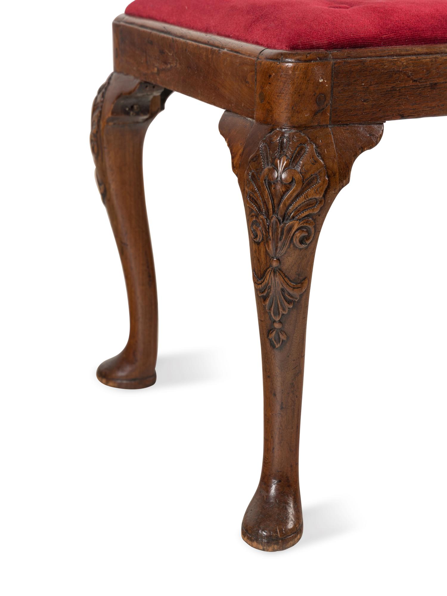 A George II Walnut Stool