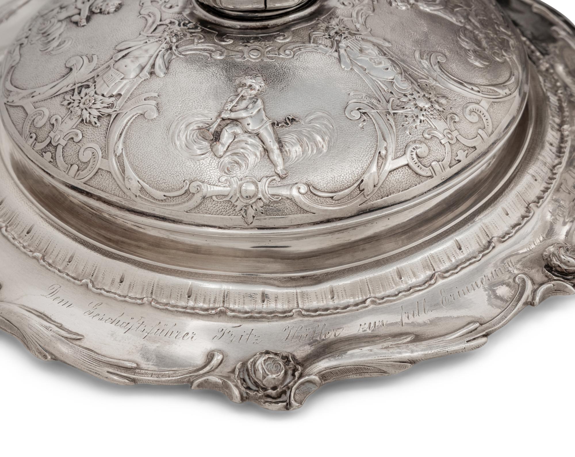 A German Silver-Plate Tureen
