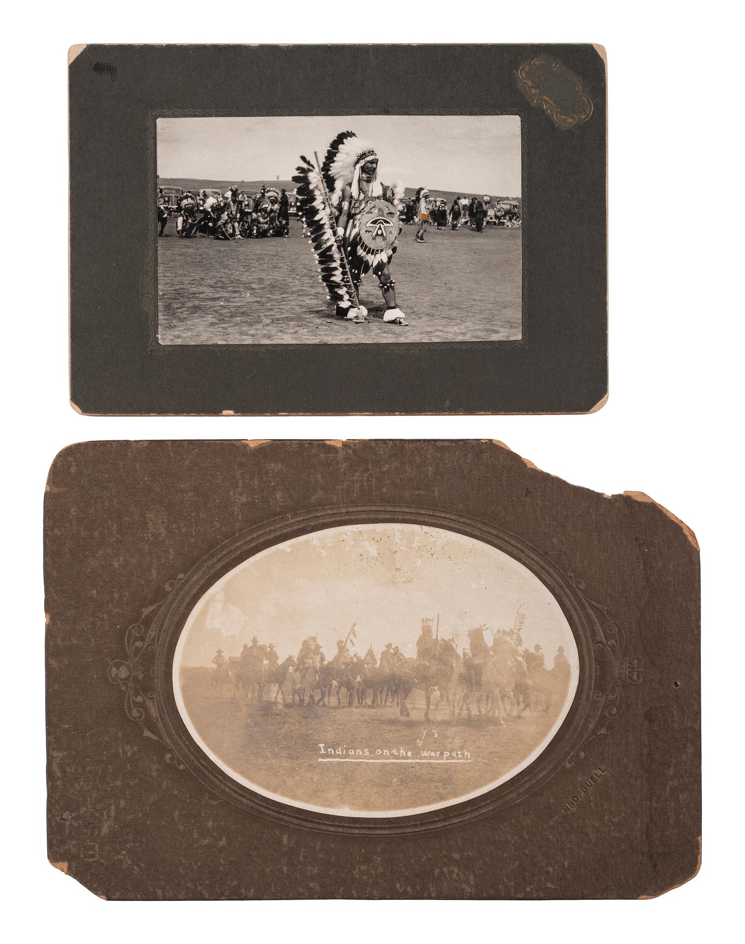 [POSTCARDS]. A group of 93 RPPCs & photographs of Native American subjects.